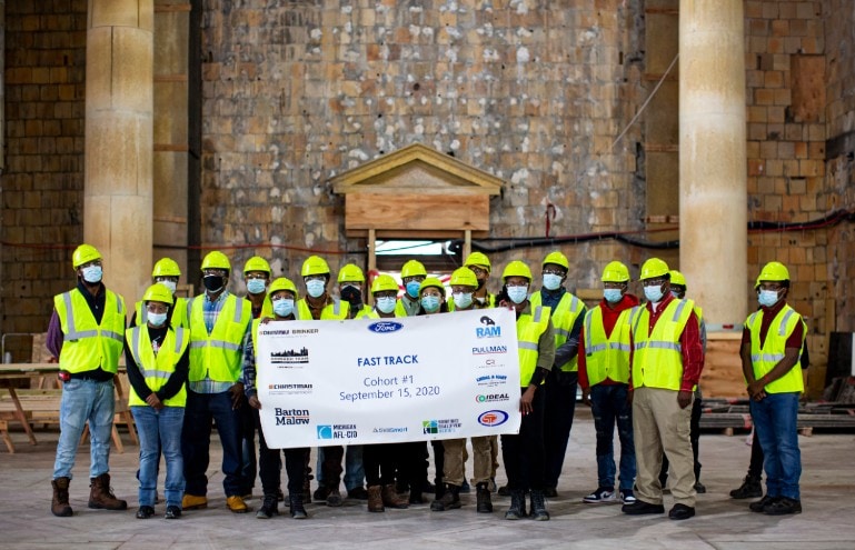 first cohort of 25 individuals Fast Track Job Program at Michigan Central Station