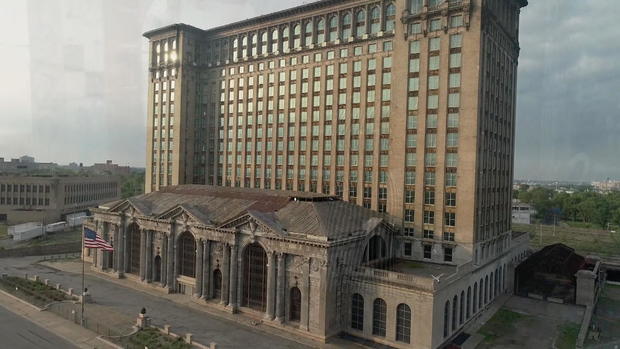 Michigan Central Station before renovations