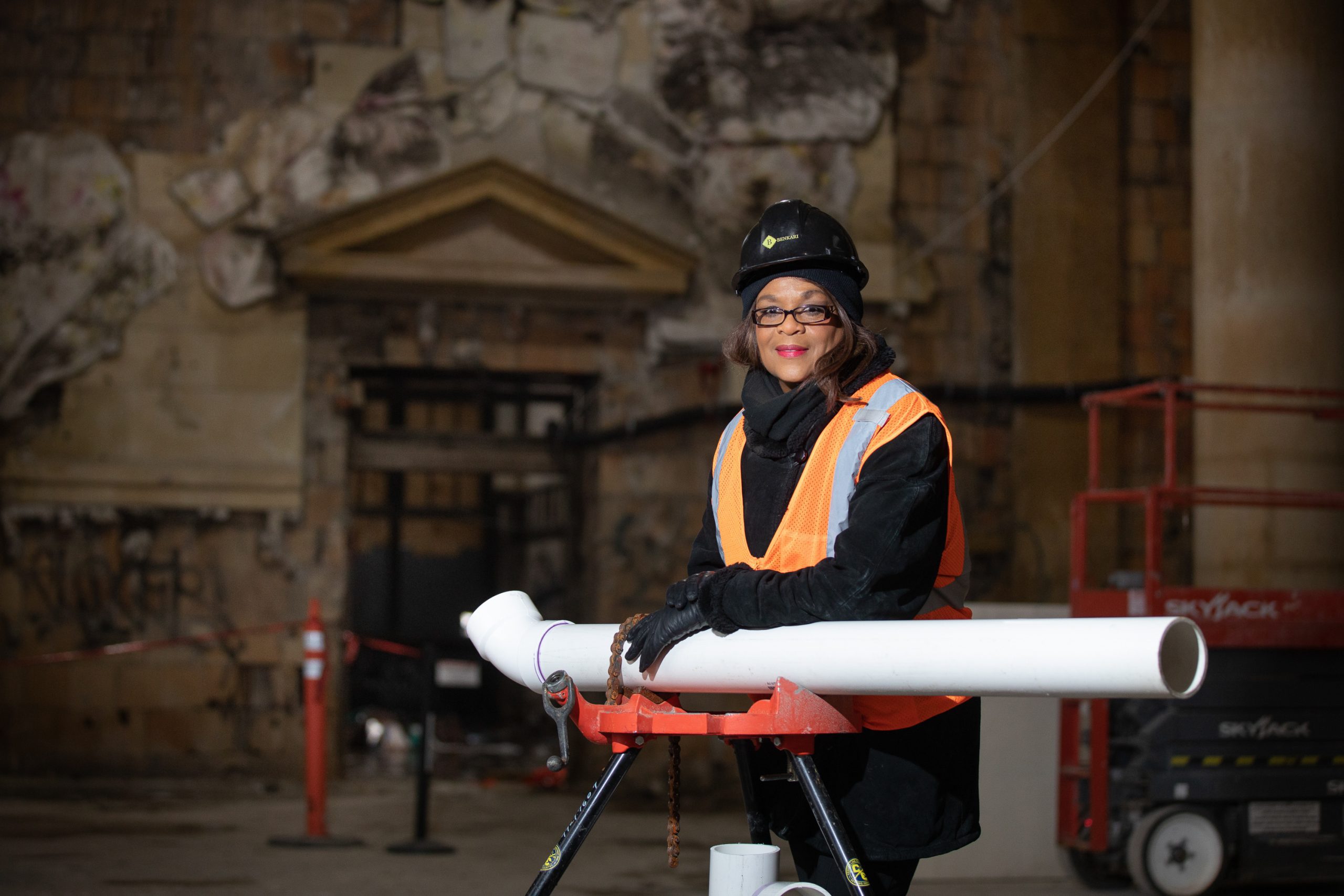 Adrienne Bennett the first female licensed master plumber and plumbing contractor in North America