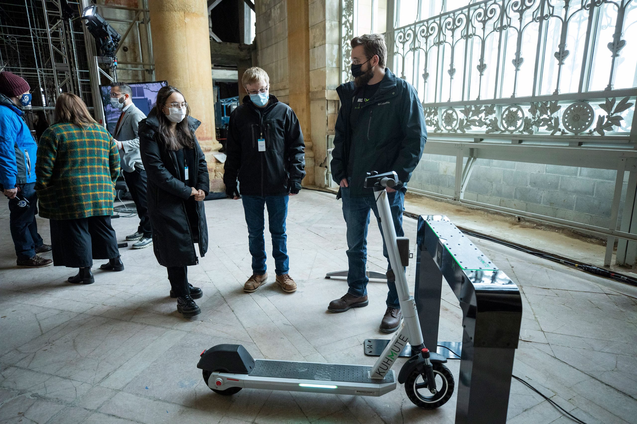 e-scooter demo at Michigan Central Founding Member and Partnership Announcement