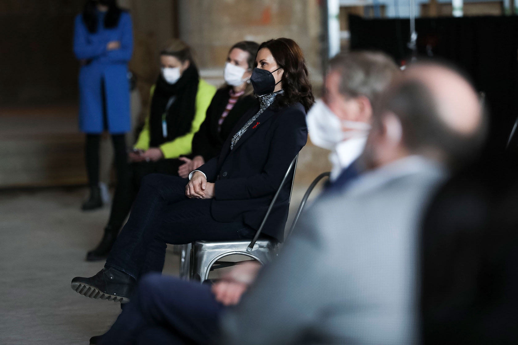 Michigan governor Gretchen Whitmer at the Michigan Central Founding Member and Partnership Announcement